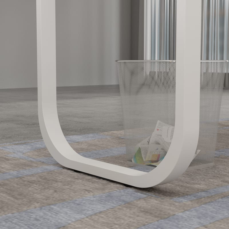 55" L-Shaped Computer Desk - Storage Workstation - 5 Colors Large