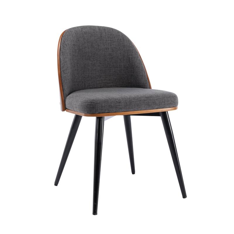 Porthos Home Azel Fabric Mid-Century Dining Chairs, Set of 2