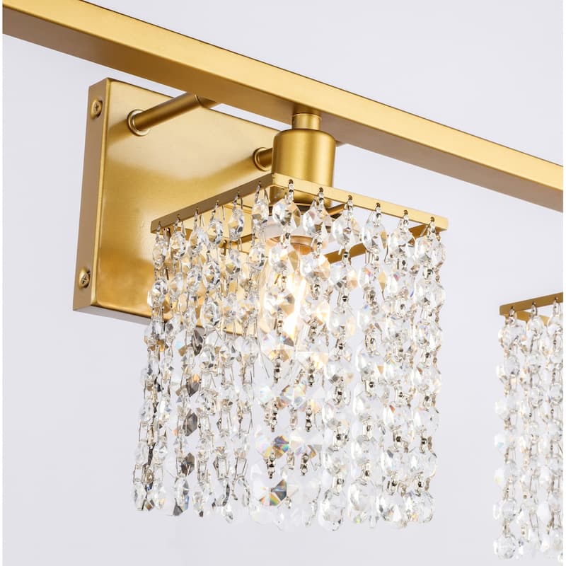 Olivia 5-Light Clear Crystals Wall Sconce