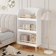preview thumbnail 7 of 14, Kids Bookshelf, 3-Tier Bookcase, Book Organizer, toy Storage Cabinet Organizer, White