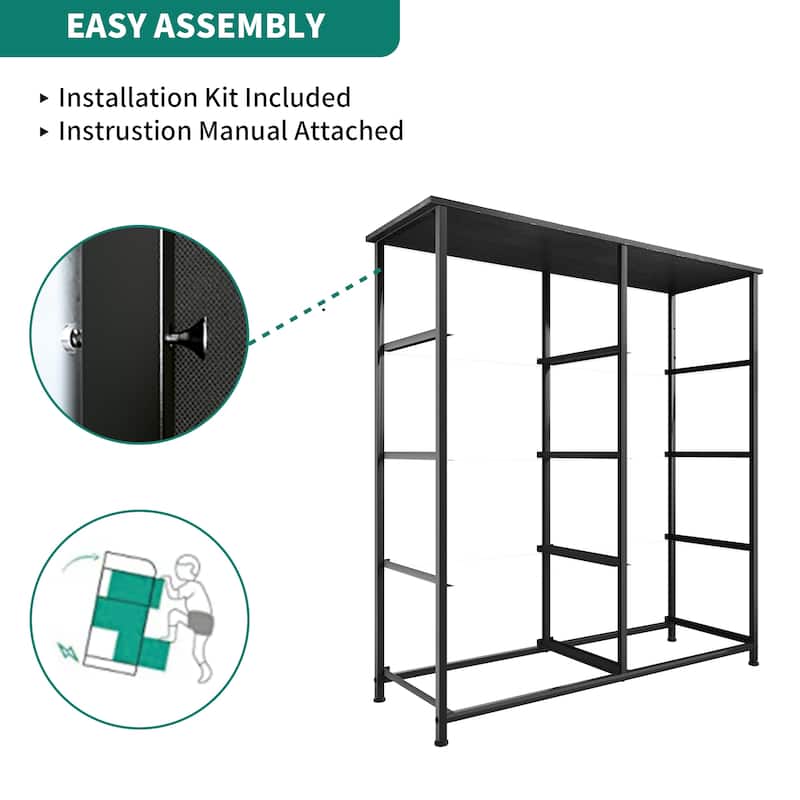 Modern Wide Dresser Storage Tower with 8 Drawers