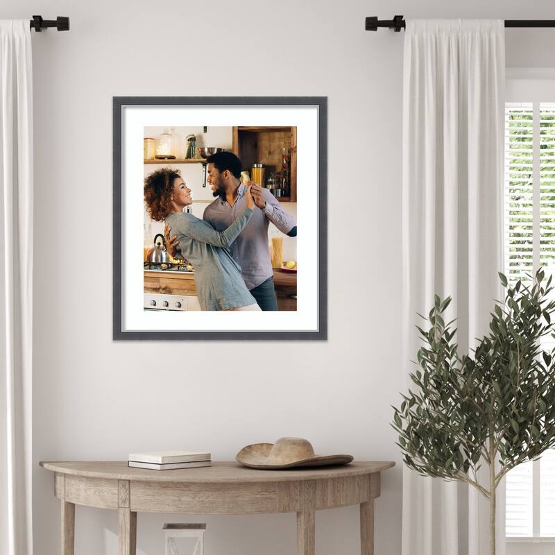 Eva Black Silver Thin Framed Picture Frame, Photo Frame