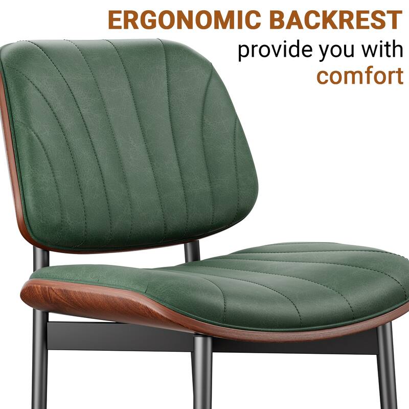 Mid Century Modern Dining Chairs, Upholstered Dining Chairs Set of 2