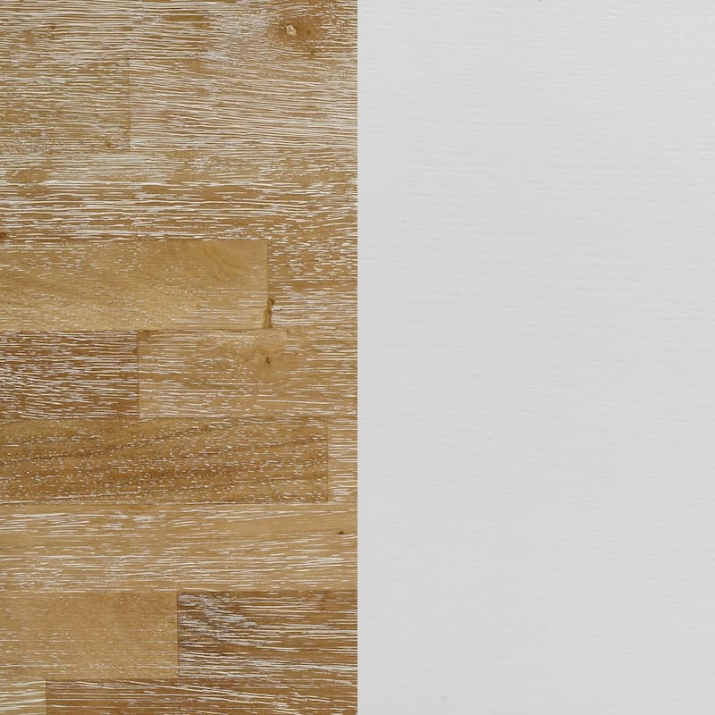 Prager Brown and White Rectangular Dining Table