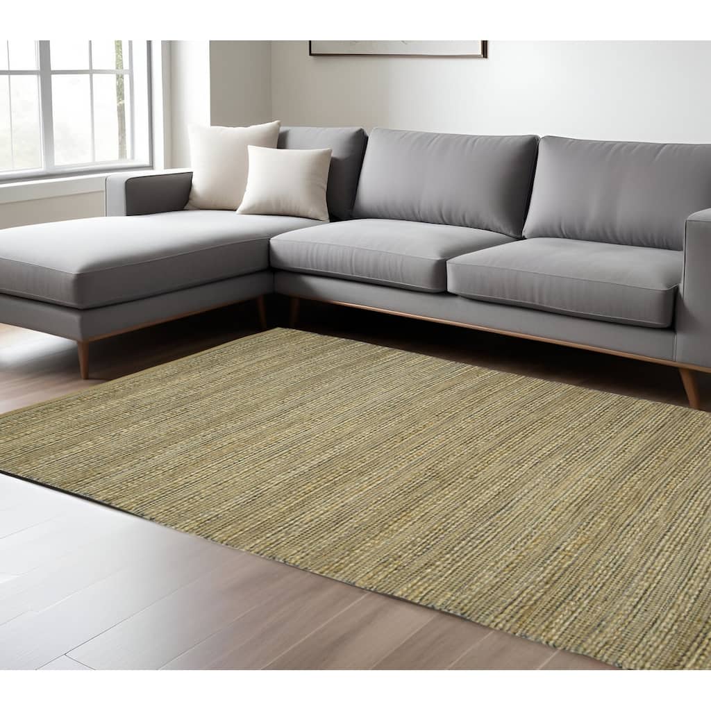 HomeRoots Striped Lodge Rectangle Area Rug