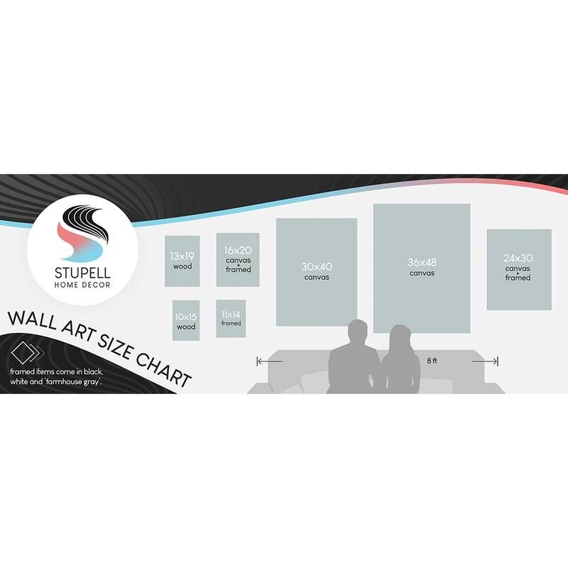 Stupell Industries Red White & Blue Patriotic American Celebration Canvas Wall Art, Design by Graffitee Studios