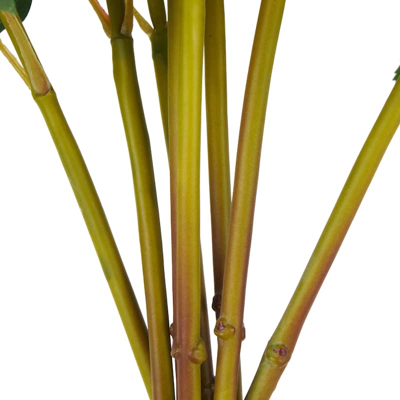 Faux Foliage Hydrangea Tall Artificial Flower Stem - Set of 8 - Roche River Decor - Purple