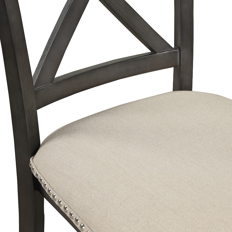 5-Piece Modern Wooden Dining Set with Round Table & Chairs