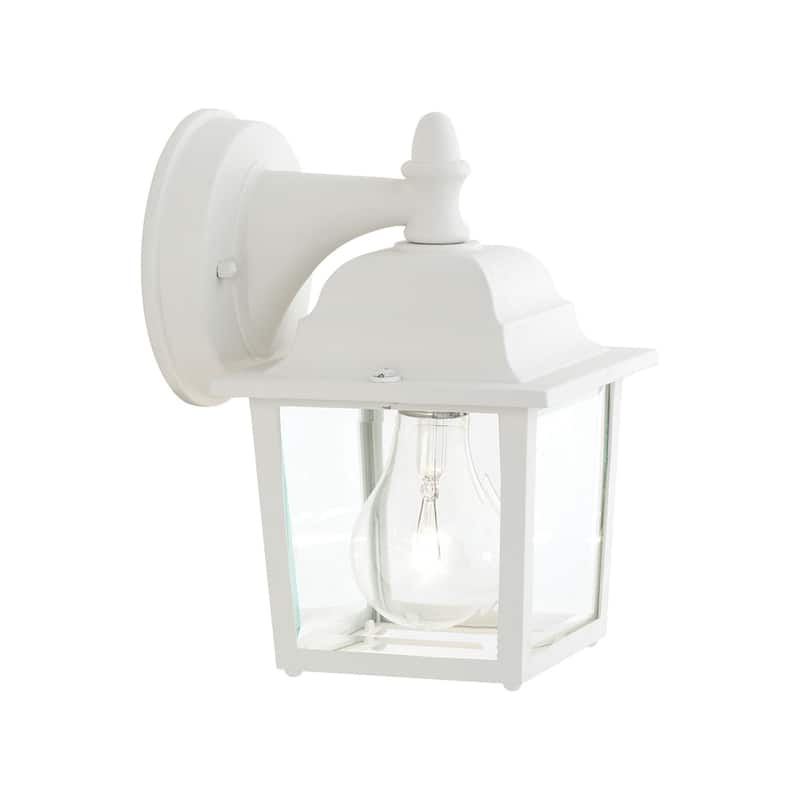 Elk Home Hawthorne Matte White With Clear Glass 1 Light Wall Sconce