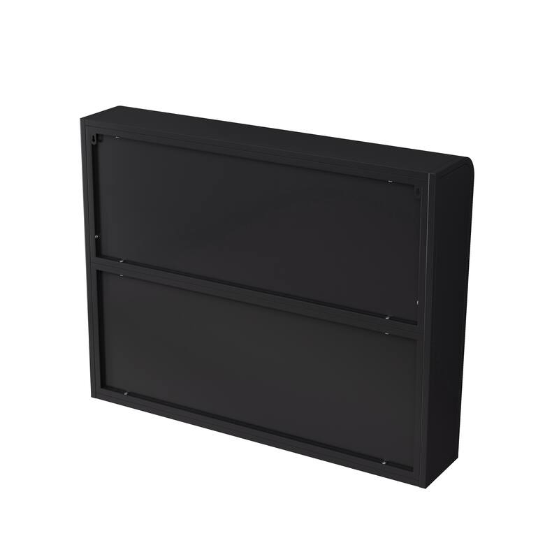 3 Door Arched Wall Mounted Glass Cabinet