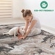 preview thumbnail 5 of 11, LOOM & LUXE Collection Abstract Non-Shedding Area Rug