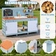 preview thumbnail 5 of 10, Costway Play Kitchen for Kids Wooden Toy Kitchen Playset with - See Details