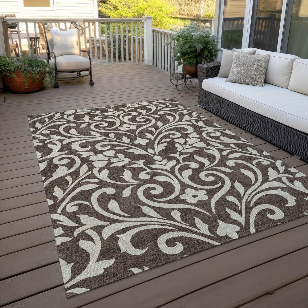 Machine Washable Indoor/ Outdoor Chantille Traditional Rug