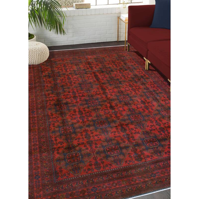 Khal Mohammadi Vinnie Red/Navy Rug - 8'2" x 11'1"