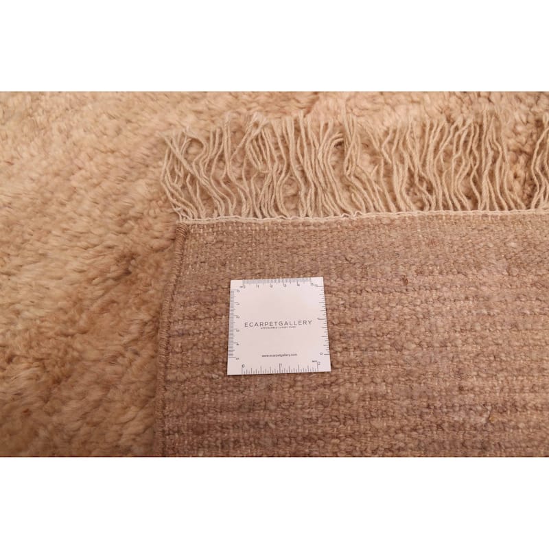 ECARPETGALLERY Hand-knotted Pak Finest Gabbeh Tan Wool Rug - 10'5 x 13'5
