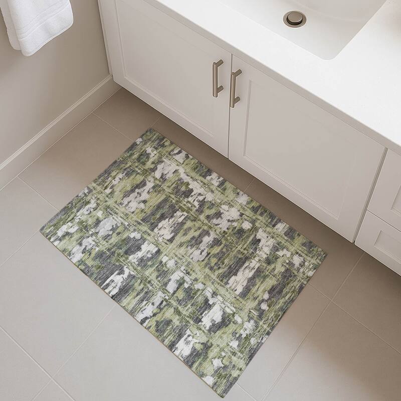 Machine Washable Indoor/ Outdoor Casual Fowler Chantille Rug