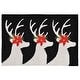 preview thumbnail 16 of 15, Lush Decor Holiday Caribou Outdoor Rug