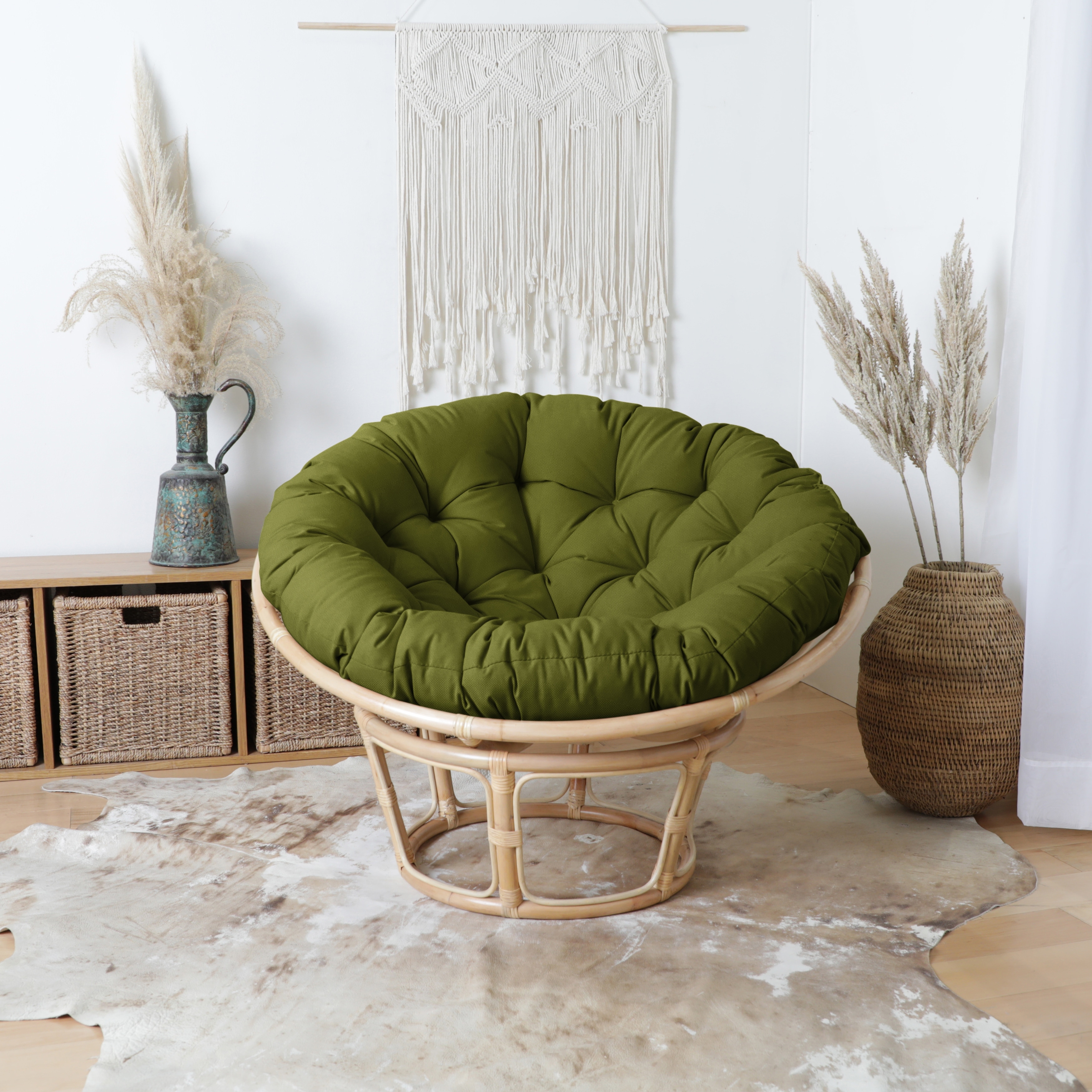 Sorra Home Indoor Round Papasan Cushion