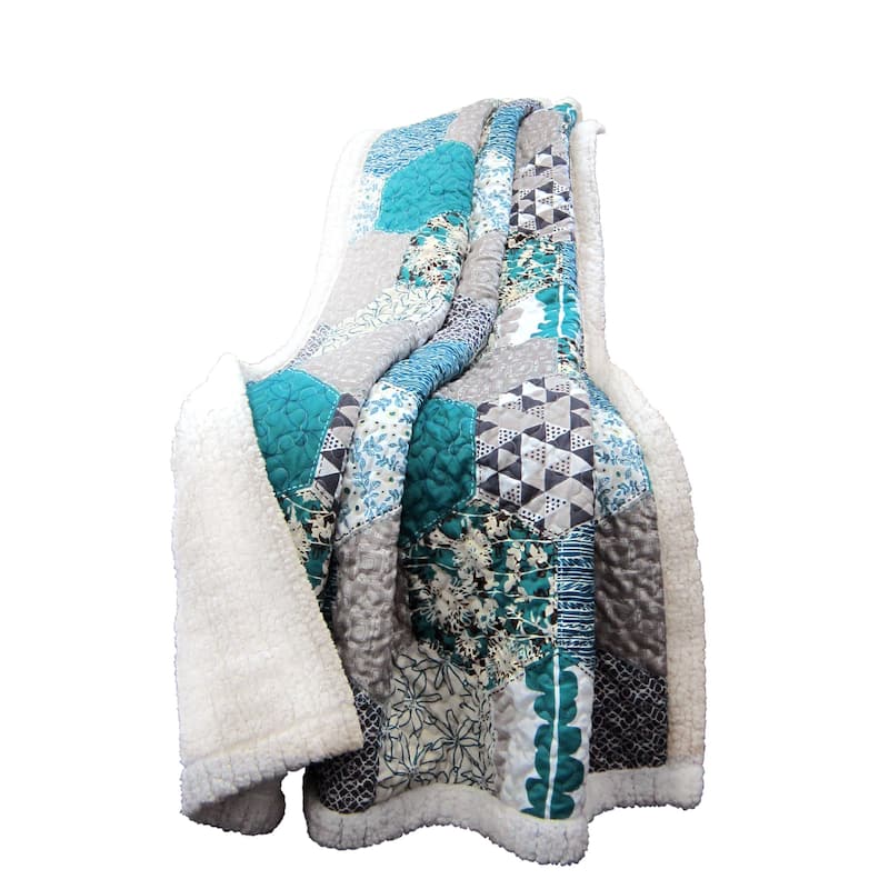 Lush Decor Briley Sherpa Throw