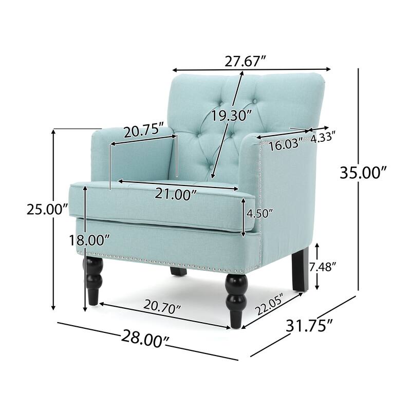 Malone Beige Club Chair