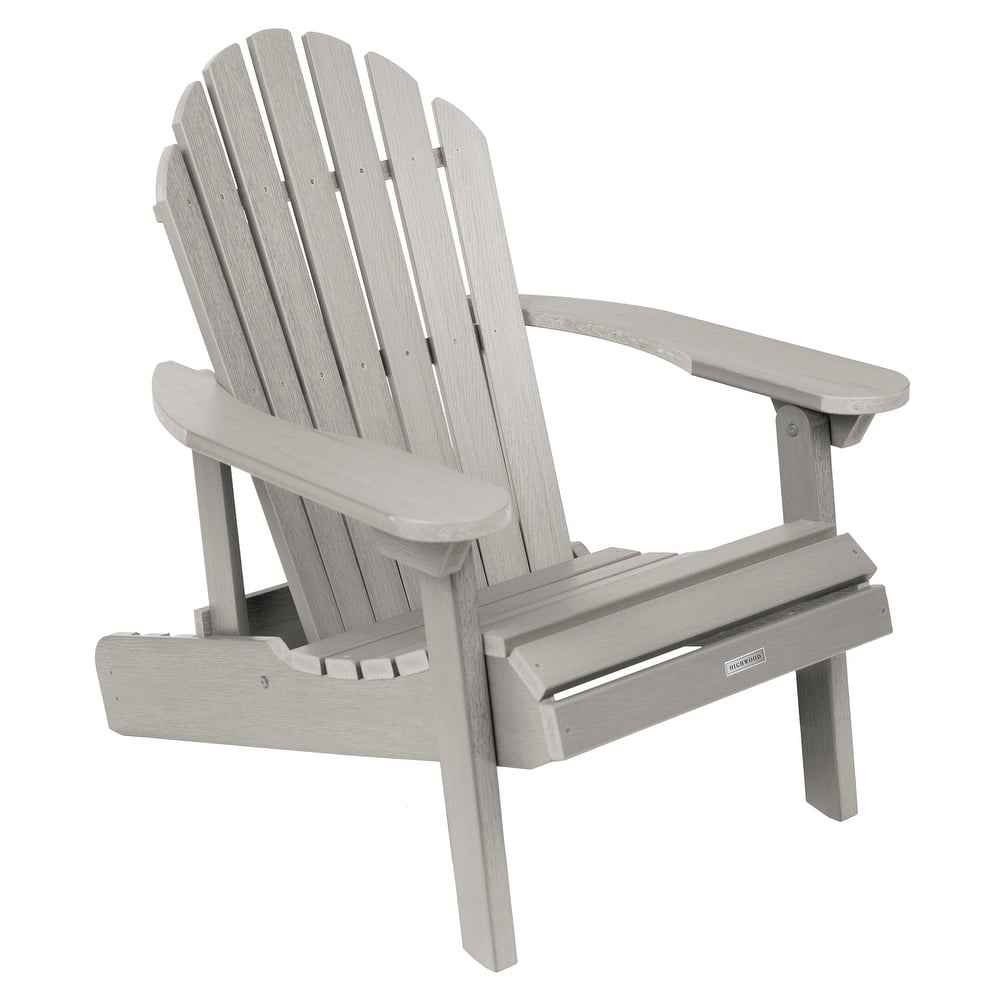 Eco-friendly Synthetic Wood Folding and Reclining Adirondack Chair
