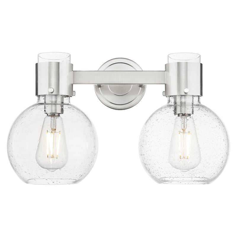 Innovations Lighting 464-2W-G464B-7SDY Lawton Sphere 2 Light 16" Wide - Brushed Satin Nickel