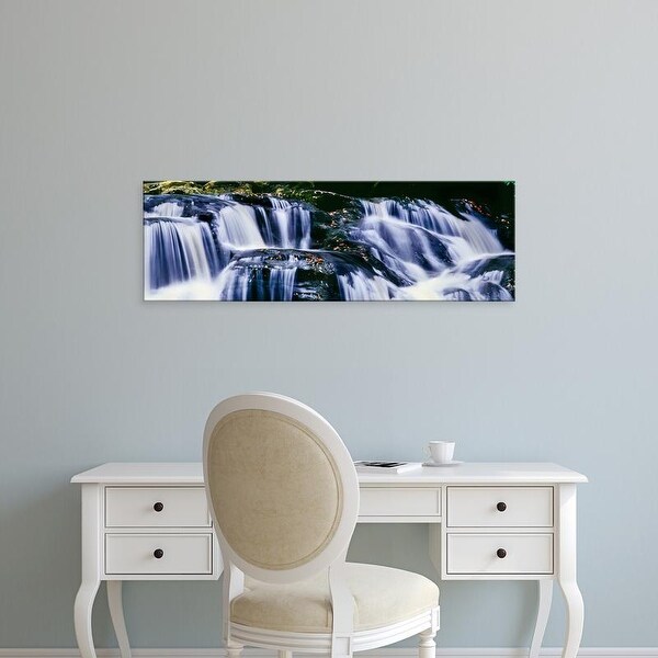 Easy Art Prints Panoramic Images's 'View of waterfall, Inversnaid Falls, Inversnaid, Loch Lomond, Scotland' Canvas Art