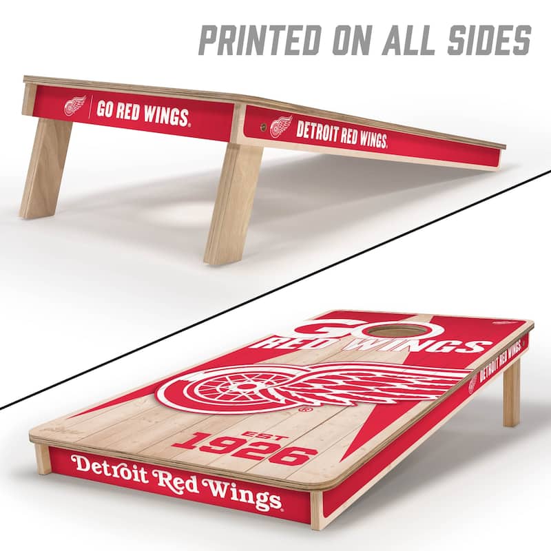 Detroit Red Wings NHL 2x4 Cornhole Board Set