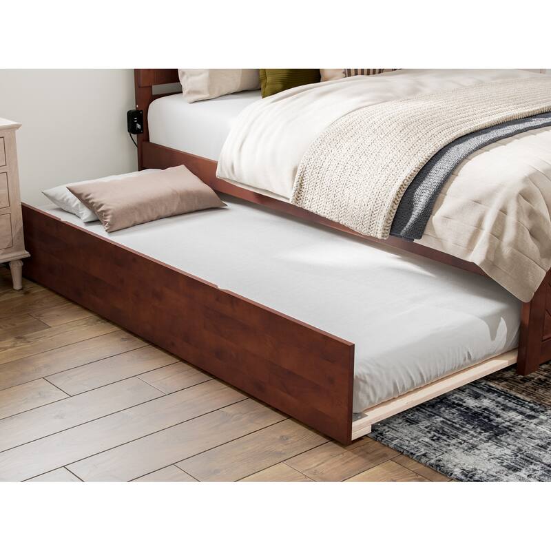 AFI, Canyon Platform Bed with Matching Footboard & Trundle