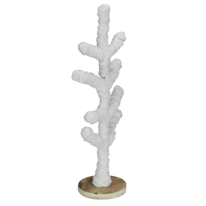Yarn Wrapped Christmas Tree - 19.5" - White