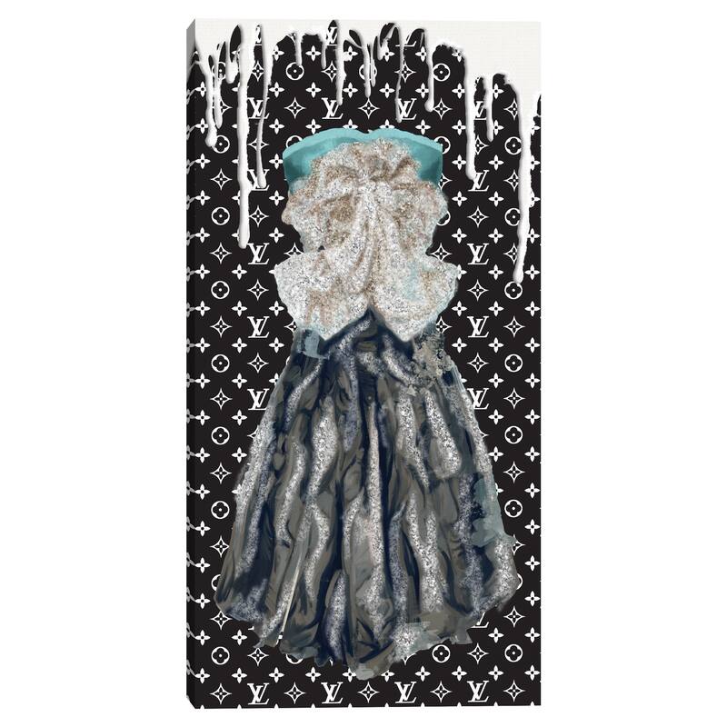Dress in Teal Canvas Art Print