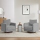 preview thumbnail 4 of 67, Spruce & Spring Rebecca Swivel Accent Chair Armchair with Back Cushion