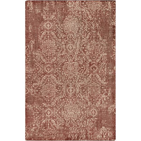 slide 2 of 19, Hand-Knotted Arteshki Wool Area Rug 9' x 13' - Red