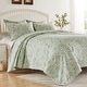 preview thumbnail 5 of 8, Greenland Home Fashions Olivia Butterfly Garden Reversible Cotton-Rich Quilt Set