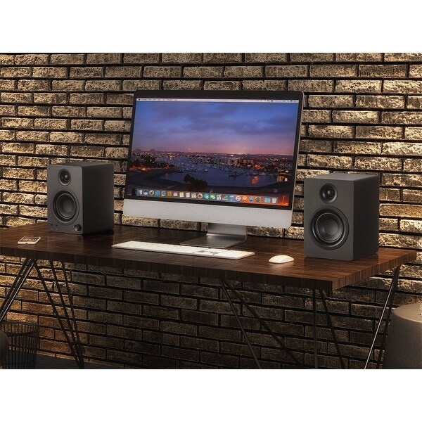 monoprice powered speakers