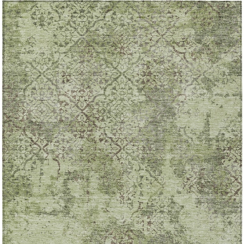 HomeRoots Floral Transitional Rectangle Outdoor Rug