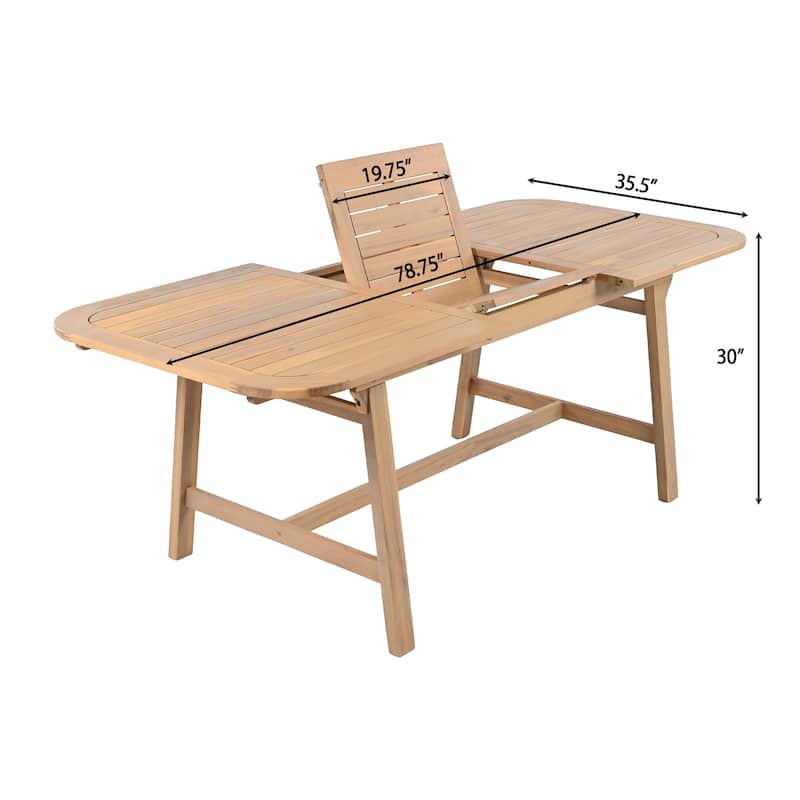 Christopher Knight Home - Lucinda Acacia Wood Outdoor Dining Set