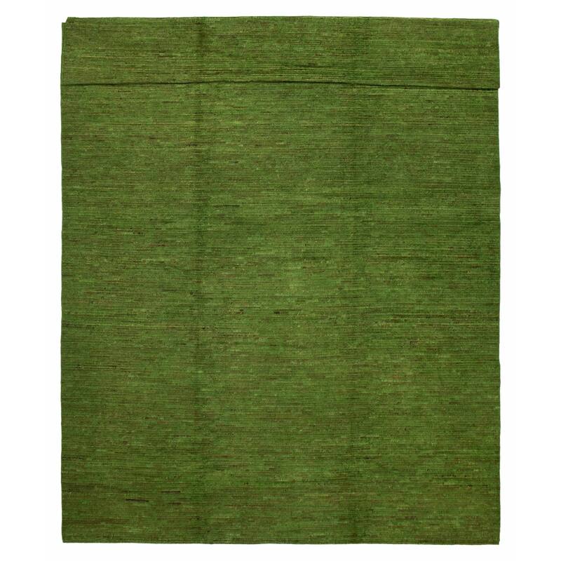 ECARPETGALLERY Hand-knotted Finest Peshawar Ziegler Lime Wool Rug - 9'8 x 14'8 - Dark Lime - 9'8 x 14'8