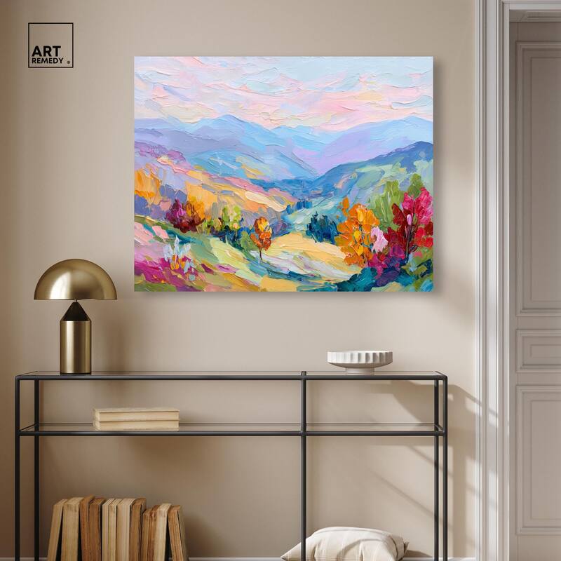 Colorful Valley I Canvas by Art Remedy, Gallery Wrapped