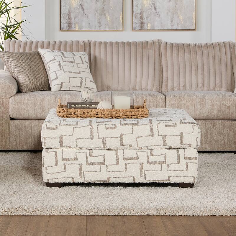 Roundhill Furniture Nason Wide Wale Corduroy Sectional Sofa Chaise with Armchair and Ottoman