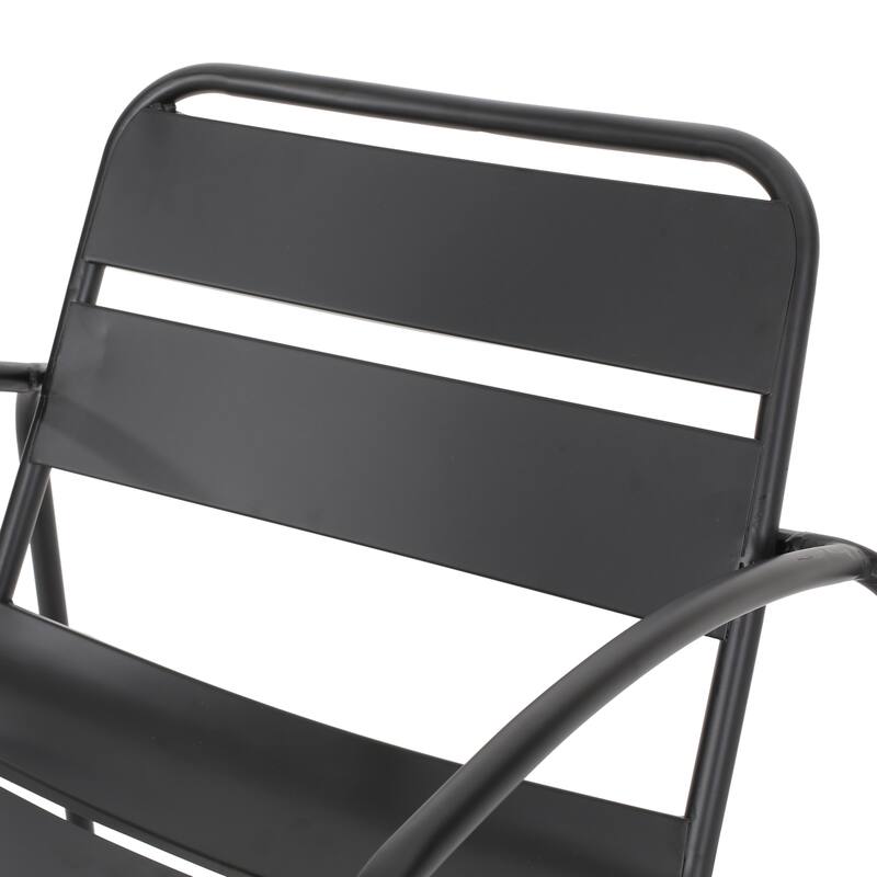 Cowan Outdoor Modern 2 Seater Chat Set by Christopher Knight Home