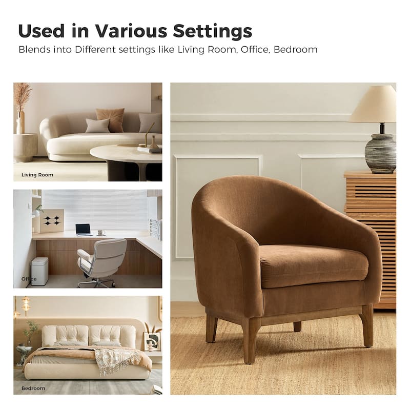 Joseph Mordern Boucle Armchair Chair Set Of 2 By HULALA HOME