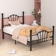 preview thumbnail 2 of 21, VECELO Classic Metal Platform Bed Frame, Twin Size Beds with Shell Style, Storage Space Under Bedframes, Kids Bed