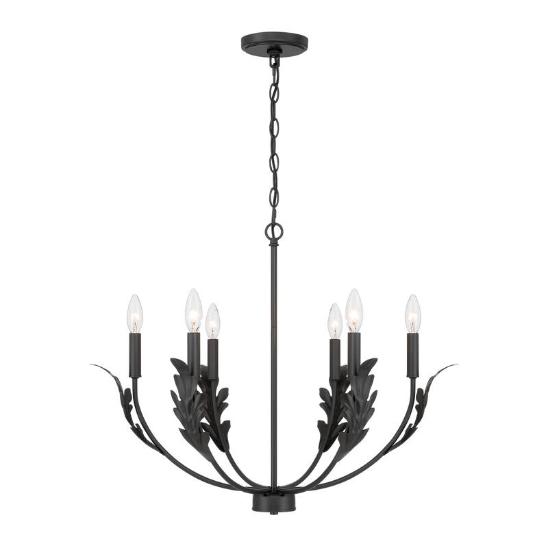 Acroma Black Vintage Leaf Pattern Pendant Light Ideal for Living Room Lighting