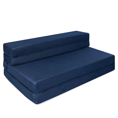 Milliard 4.5-inch Tri-Fold Twin XL Mattress Sofa Bed