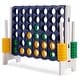 preview thumbnail 1 of 8, Gymax Jumbo 4-to-Score Game Set 4 in A Row Kids Adults w/ 42 Jumbo Kids