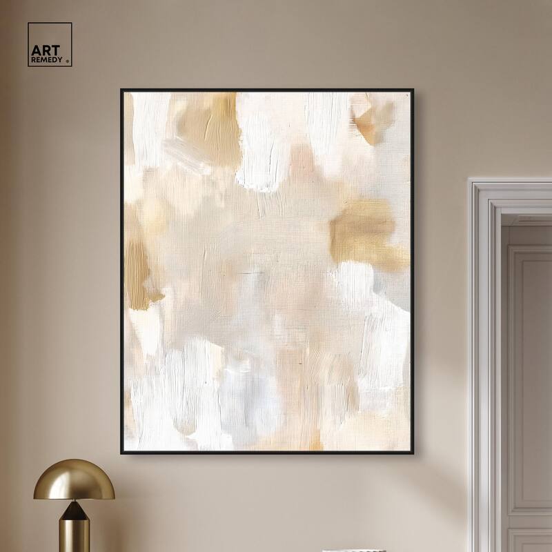 Beige and Cream I Canvas by Art Remedy