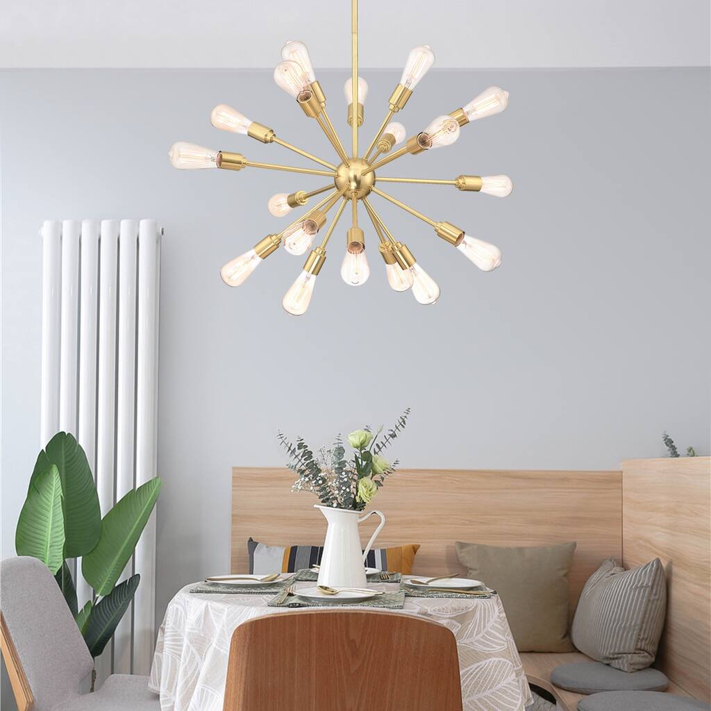 18 Light Sputnik Sphere Chandelier - 36.3" x 77.22"