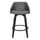 preview thumbnail 7 of 13, Alec Upholstered Wood Counter or Bar Swivel Stool
