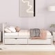preview thumbnail 6 of 23, Twin Size Wooden Platform Bed Frame with Storage Drawers & Headboard